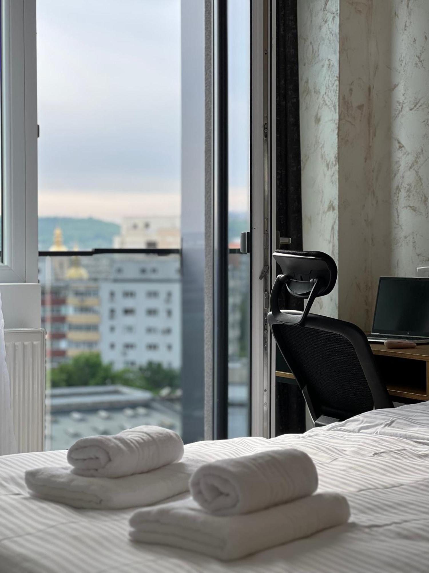 Studios & Apartments Palas By Glam At Lazar Towers Iasi Exteriér fotografie